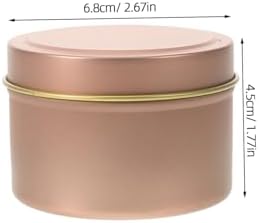 Jecompris 12Pcs Metal Candle Tins with Lids