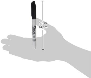 Sharpie Permanent Markers 12 Count Black Set