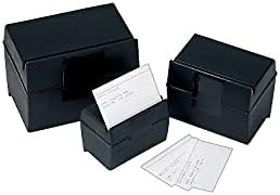 Oxford Plastic Index Card Box 400 Card Capacity