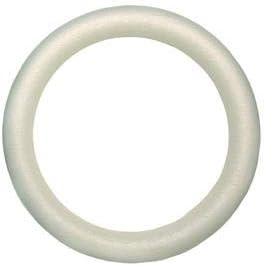 FloraCraft Extruded Craft Foam Wreath White