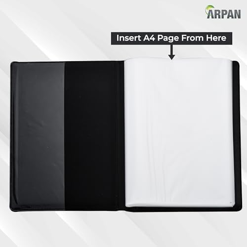 Professional Presentation Display Book with 24 Pockets Black
