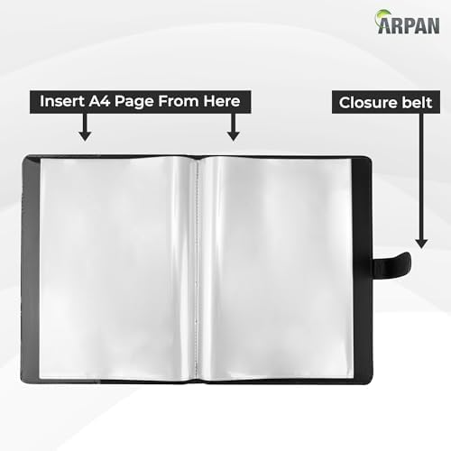 A4 Professional Display Book with 36 Pockets and Closure Belt