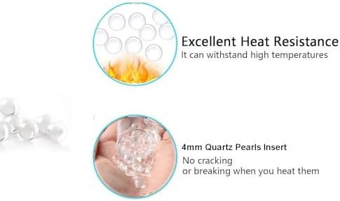 Yeetschi 4mm Clear Quartz Beads Insert 30 Pack