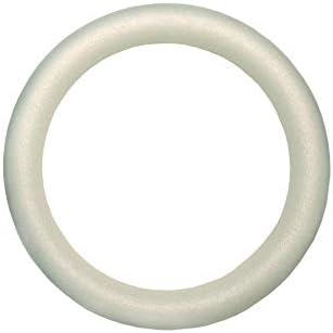 FloraCraft Extruded Craft Foam Wreath White