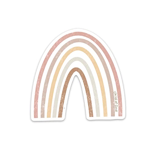 I Am A Child Of God Rainbow Waterproof Vinyl Decals For Laptop