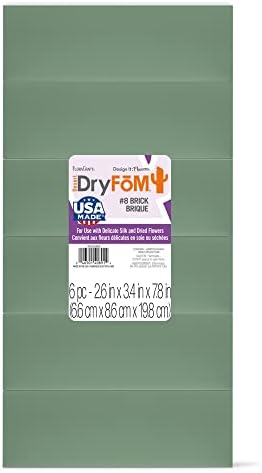 FloraCraft Floral Desert Dry Foam 6 Piece Green