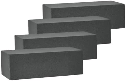 FUNSTITUTION Dry Floral Foam Blocks 4 Bricks Grey