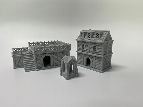 Hautico Medieval Terrain Set for 18mm Miniatures Wargames