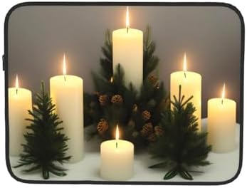 Christmas Trees Candles Print Laptop Sleeve 13 Inch