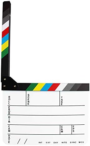 Coolbuy112 Acrylic Film Directors Clapboard with Magnetic Eraser and Pens