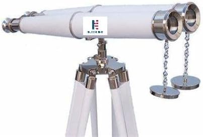 Floor Standing Admiral Binocular Telescope with Brass Cap