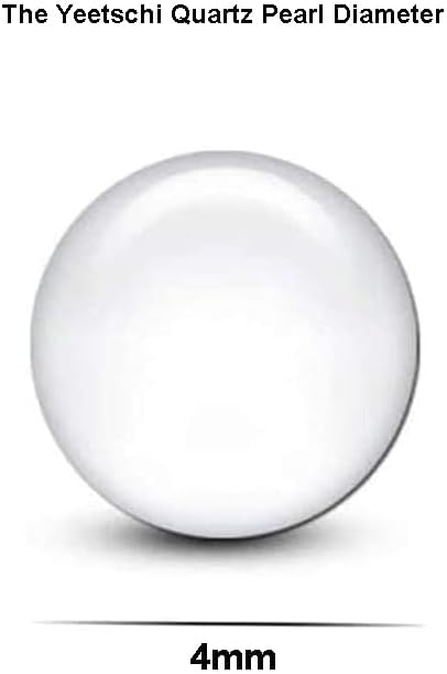 Yeetschi 4mm Clear Quartz Beads Insert 30 Pack