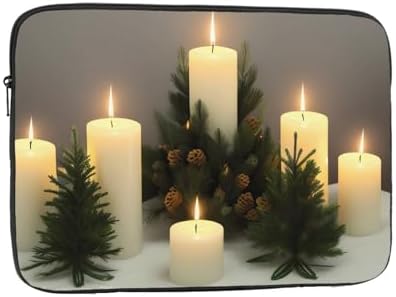 Christmas Trees Candles Print Laptop Sleeve 13 Inch