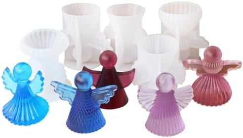 Angelic Shaped Sturdy Silicone Mold Set for Candle and Resin Crafts