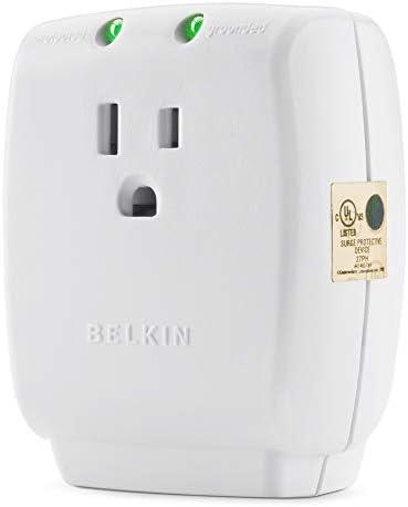 Belkin SurgeCube Portable Wall Tap with Ground and Protected Light Indicators