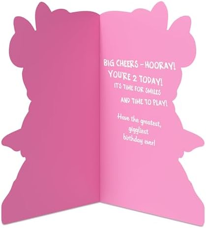 American Greetings 2nd Birthday Card for Girl Minnie Mouse