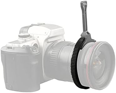 Tbest Adjustable Zoom Follow Focus Lever with Gear Ring for DSLR Cameras