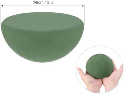 PATIKIL Green Floral Foam 8Pack 35 Inch Half Round Ball