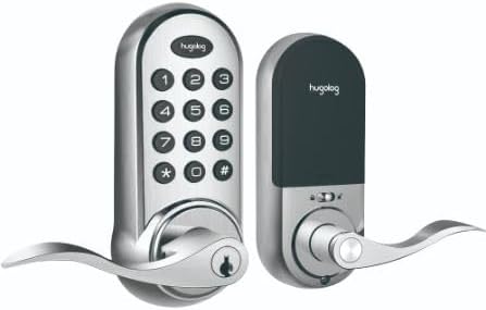 Hugolog HU02-SNL Touchpad Digital Lock Latchbolt Satin Nickel