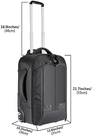 Neewer 2-in-1 Rolling Camera Backpack Trolley Case