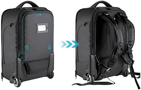 Neewer 2-in-1 Rolling Camera Backpack Trolley Case
