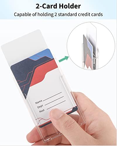 Pawfly 2 Card Vertical Badge Holder with Thumb Slot