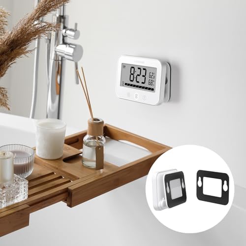 KADAMS Magnetic Pads for Rectangular Shower Clock Black