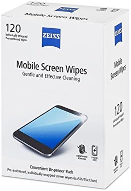 ZEISS Pre-Moistened Wipes Screen Cleaner 120 Count