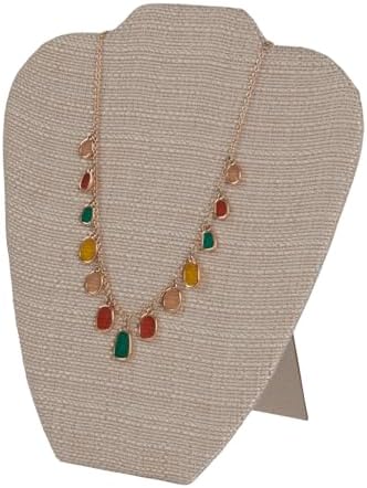 SSWBasics Linen Necklace Display Stand Pack of 25