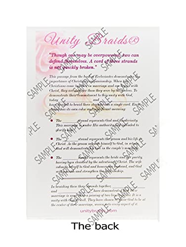 Unity Braids Wedding Explanation Cards Pack of 25