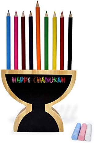 Cazenove Hanukkah Kids Menorah Pencil Holder