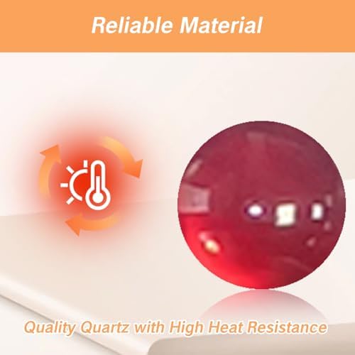 20Pcs Quartz Banger 6mm Clear Pearl Beads for Crafting and Jewelry Making