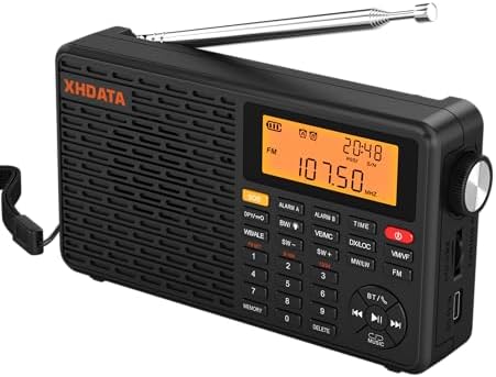 XHDATA D109WB Weather Radio with NOAA Alert and Bluetooth Speaker