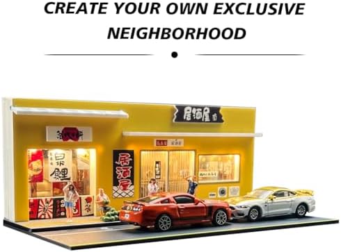 164 Scale Japanese Style Bar Diorama Model with Light