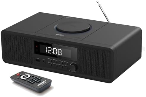 WISCENT Compact Stereo System with CD Player and Bluetooth