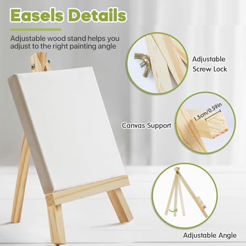 CONDA 12 Pack 9 Inch Tabletop Easels Set