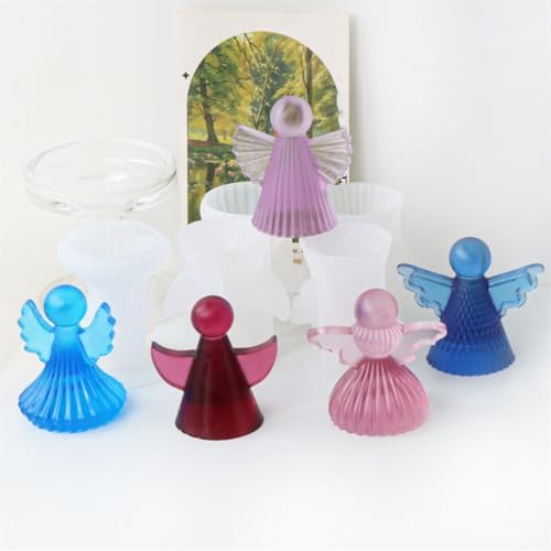 Angelic Shaped Sturdy Silicone Mold Set for Candle and Resin Crafts