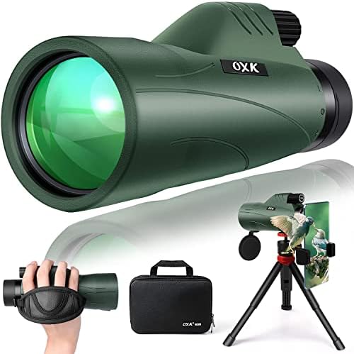 12x56 High Power Monocular with Tripod and Smartphone Adapter