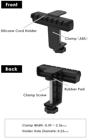 ROUNDS Cable Holder for Desk Organization