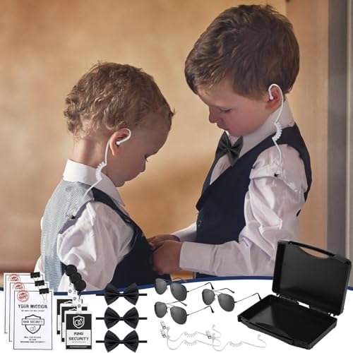 Mepase 7 Pcs Ring Bearer Security Set for Kids