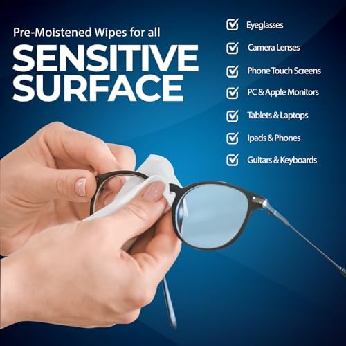 MED PRIDE Anti-Fog Lens Cleaning Wipes 200 Count