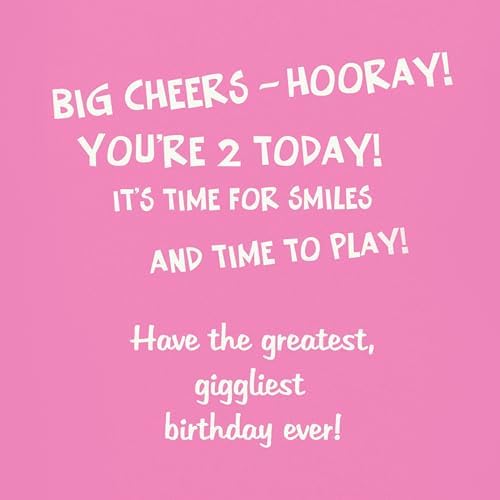 American Greetings 2nd Birthday Card for Girl Minnie Mouse