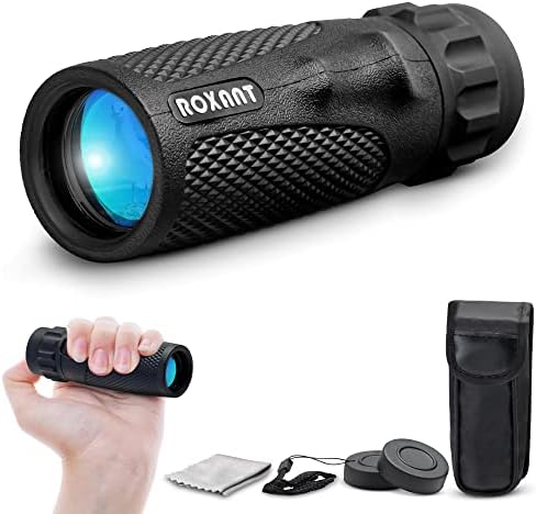 Roxant Viper 10x25 Monocular Telescope - Military Grade BAK4 Prism Pocket Scope