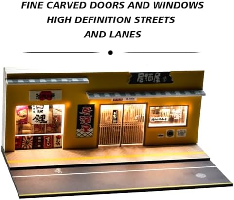 164 Scale Japanese Style Bar Diorama Model with Light