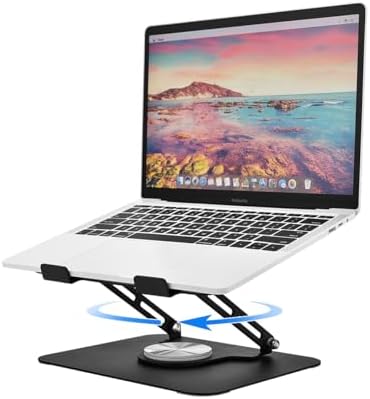 Laptop Stand for Desk with 360 Rotating Base