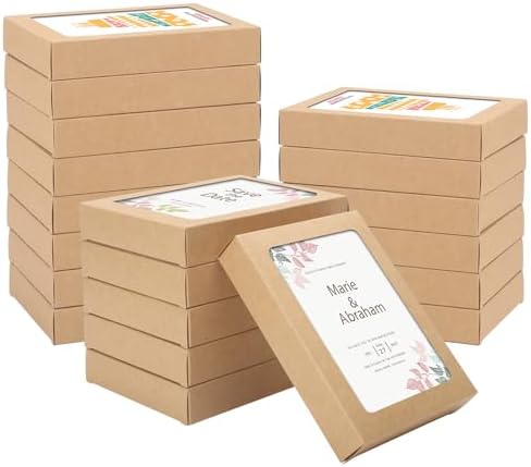 60 Pcs Greeting Card Storage Boxes with Transparent Window