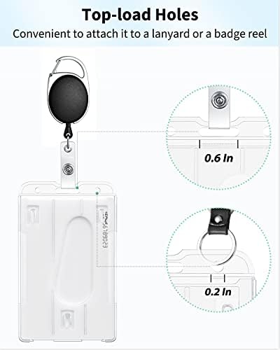 Pawfly 2 Card Vertical Badge Holder with Thumb Slot