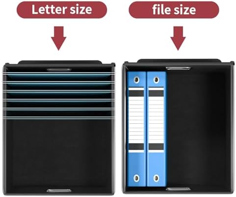 Huolewa Upgraded File Storage Organizer Box with Lid