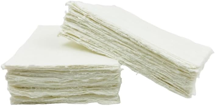 Deckle Papers Handmade Place Cards 150gsm 2x3 Inches Pack of 100 Off White