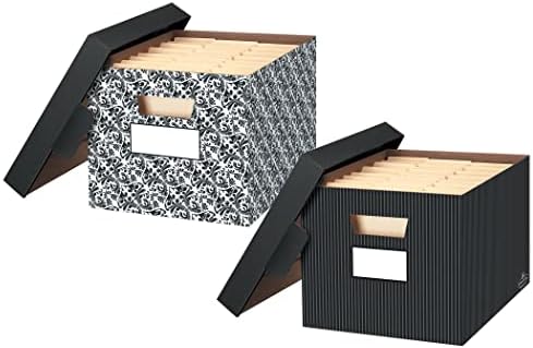 Bankers Box Decorative Storage Boxes 4 Pack